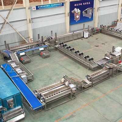 Macchina di patatine a frutta fritta completamente automatica personalizzata per la linea di produzione di patatine fritte surgelate