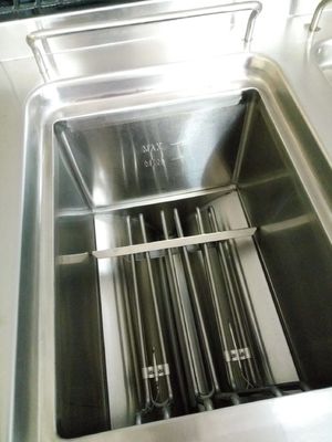 EPS Control Mod Button Automatic Electric Chicken Pressure Fryer Machine per snack