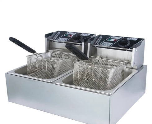 Macchina per la produzione alimentare su larga scala 405X241X204mm Fritura di grado industriale per uso commerciale