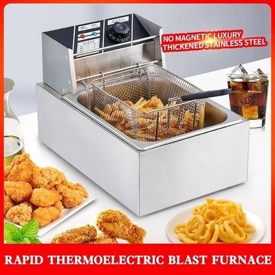 Apparecchiature per la frittura commerciale per ristoranti e caffè 2L-6L Capacità Facile manutenzione