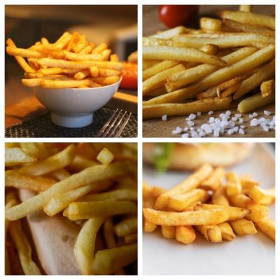 500 kg di linea di produzione automatizzata di patatine fritte e patatine fritte per una produzione rapida
