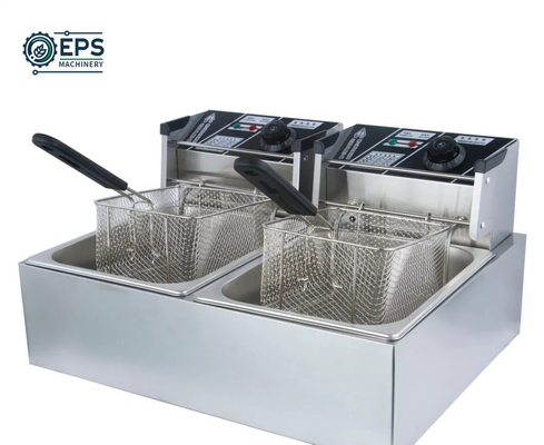 Apparecchiature di cucina di piccole dimensioni Macchina di frittura compatta con controllo dei pulsanti commerciali