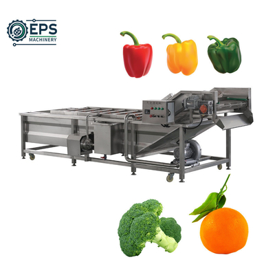 Macchina combinata completamente automatica per la lavorazione e il lavaggio di frutta con opzioni personalizzate