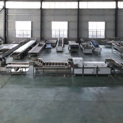 Macchina di pulizia a bolle completamente automatica per la lavorazione commerciale di ortofrutticoli
