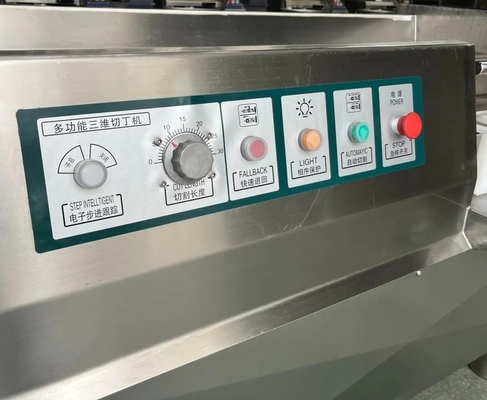 Maschera di taglio di cubo di carne di maiale congelato in acciaio inossidabile