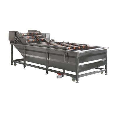 Linea di lavorazione automatica ad alta pressione per il lavaggio e l'essiccazione a bolle d'aria di frutta e verdura