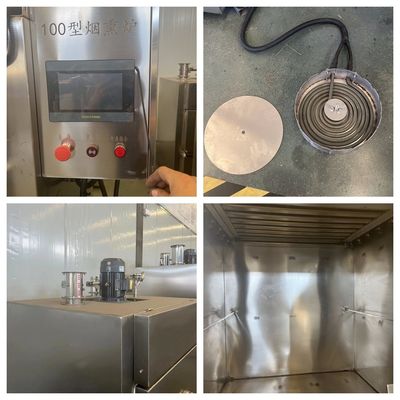 Fumatore automatico di carne con pulsante di controllo