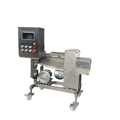 Processamento termico macchina automatica per hamburger con applicatore Tempura Batter
