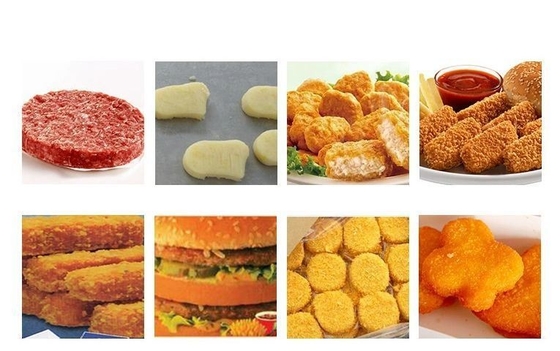 Applicatore di batterie per la lavorazione termica di tagli di pollo e crostate per la produzione in volume