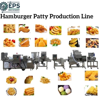 Linea di lavorazione e macinatrice di carne per la produzione di mini hamburger personalizzati per un'efficienza ottimale