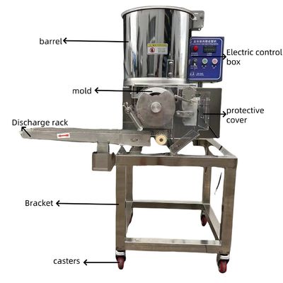 380V automatico Burger Patty Maker Sausage Press Machine per tensione 380V Requisito