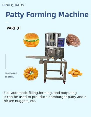 Processamento termico macchina automatica di formazione di hamburger per la lavorazione di pezzetti di pollo