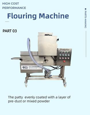 Processamento termico macchina automatica di formazione di hamburger per la lavorazione di pezzetti di pollo
