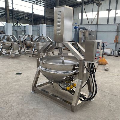 Caldaia di cottura industriale a vapore/gas/elettrico con agitatore e dispositivo di cronometraggio