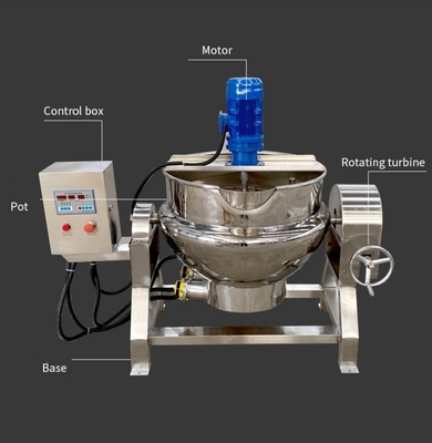 Miscelatore di cottura a induzione elettrico completamente automatico di grande capacità con bollitore