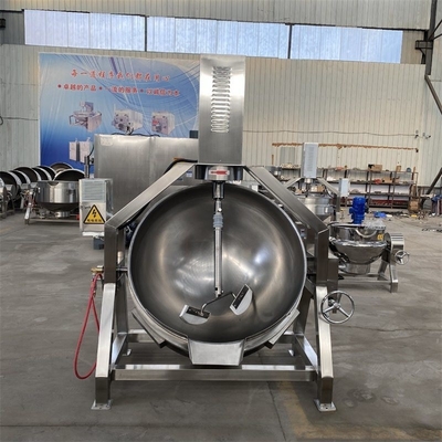 Tilting doppio strato gas planetario riscaldamento a vapore cottura giacca bollitore con agitatore