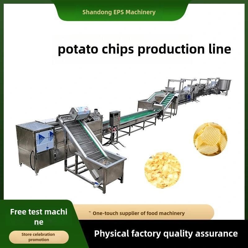 Macchina di patatine a frutta fritta completamente automatica personalizzata per la linea di produzione di patatine fritte surgelate