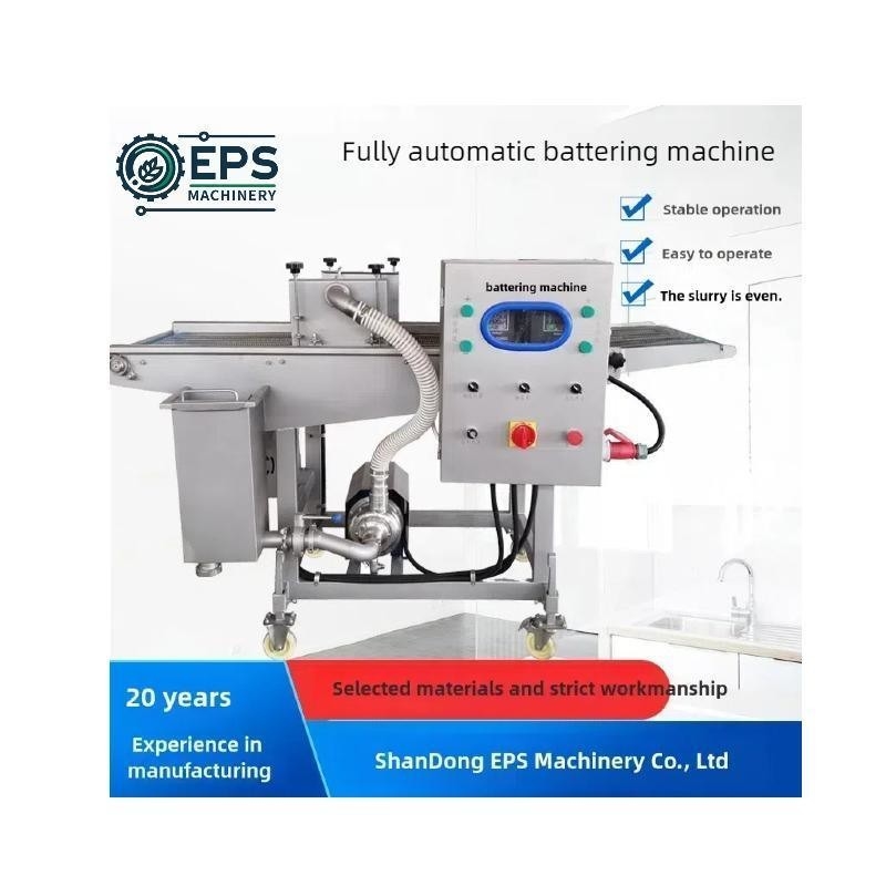 380V Voltage Hamburger Meat Patty Processing Battering Machine con grado automatico