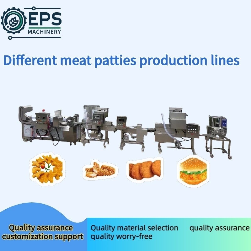 Voltaggio personalizzabile Linea di produzione e formazione di hamburger di manzo completamente automatica